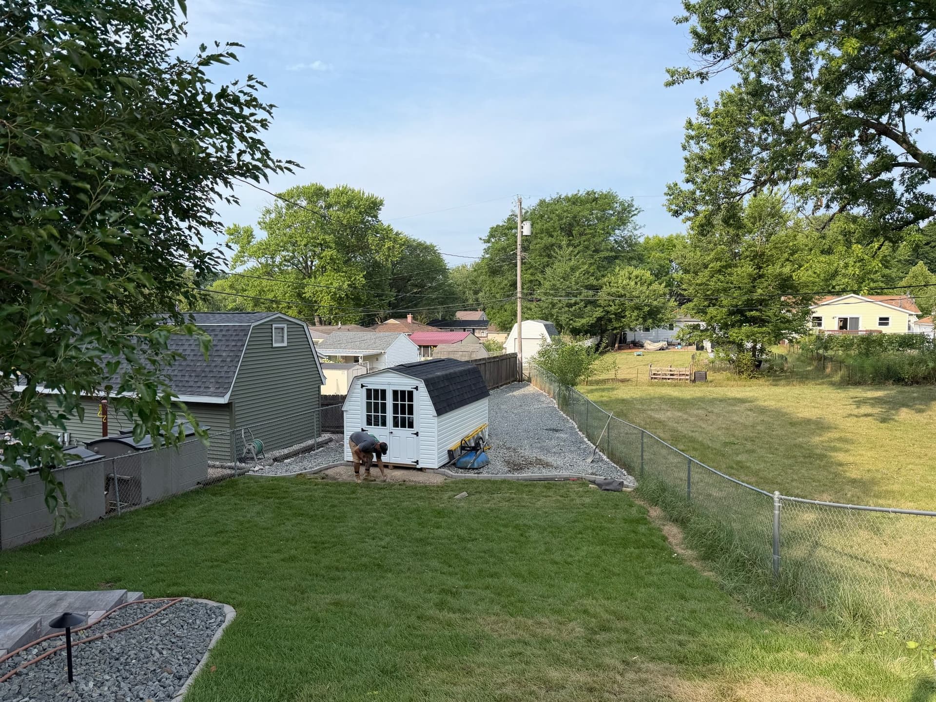 Gallery photos for Old Rotting Deck Out, Custom Paver Patio In Madison WI: Image #7
