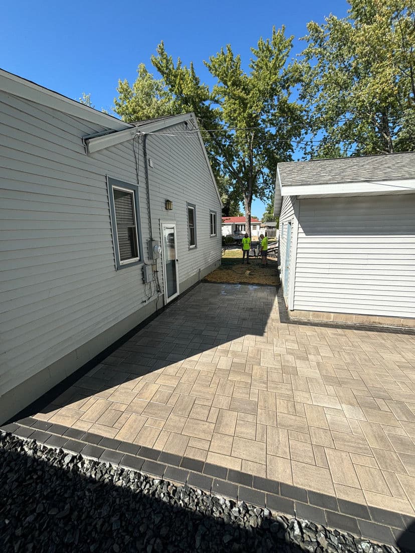 Gallery photos for Paver Patio Built With Drainage That Actually Works: Image #1
