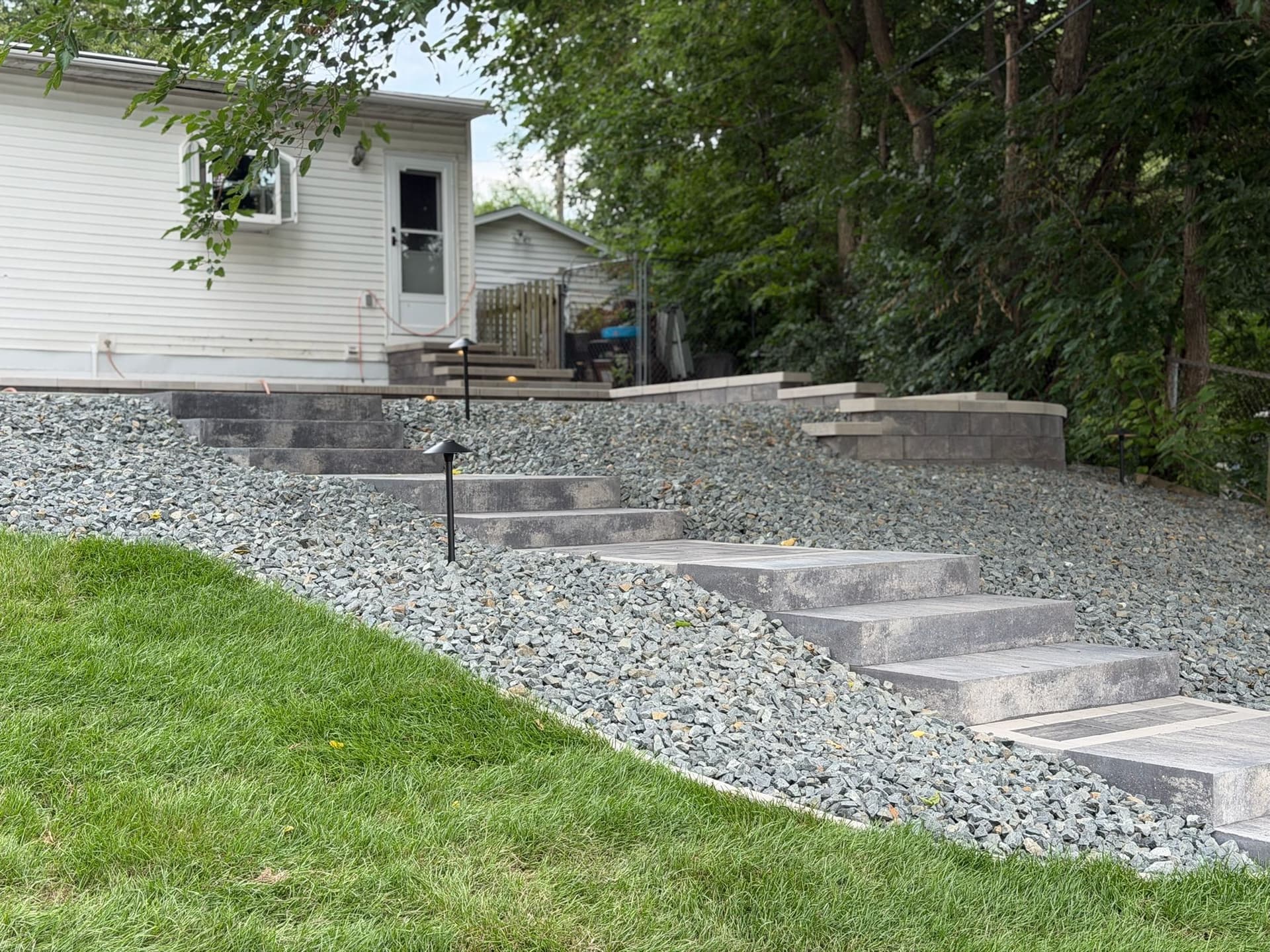 Gallery photos for Old Rotting Deck Out, Custom Paver Patio In Madison WI: Image #9