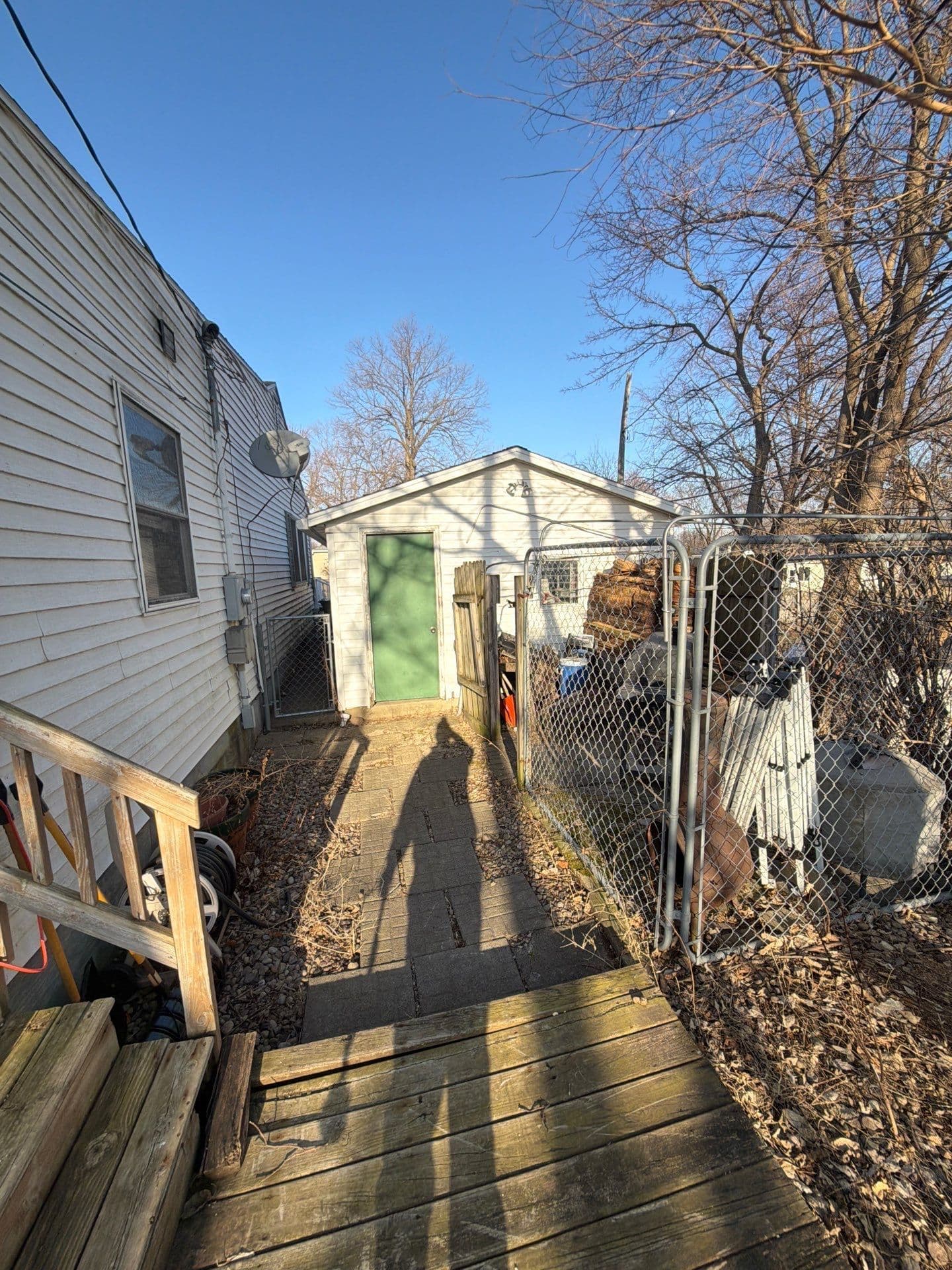 Gallery photos for Old Rotting Deck Out, Custom Paver Patio In Madison WI: Image #1