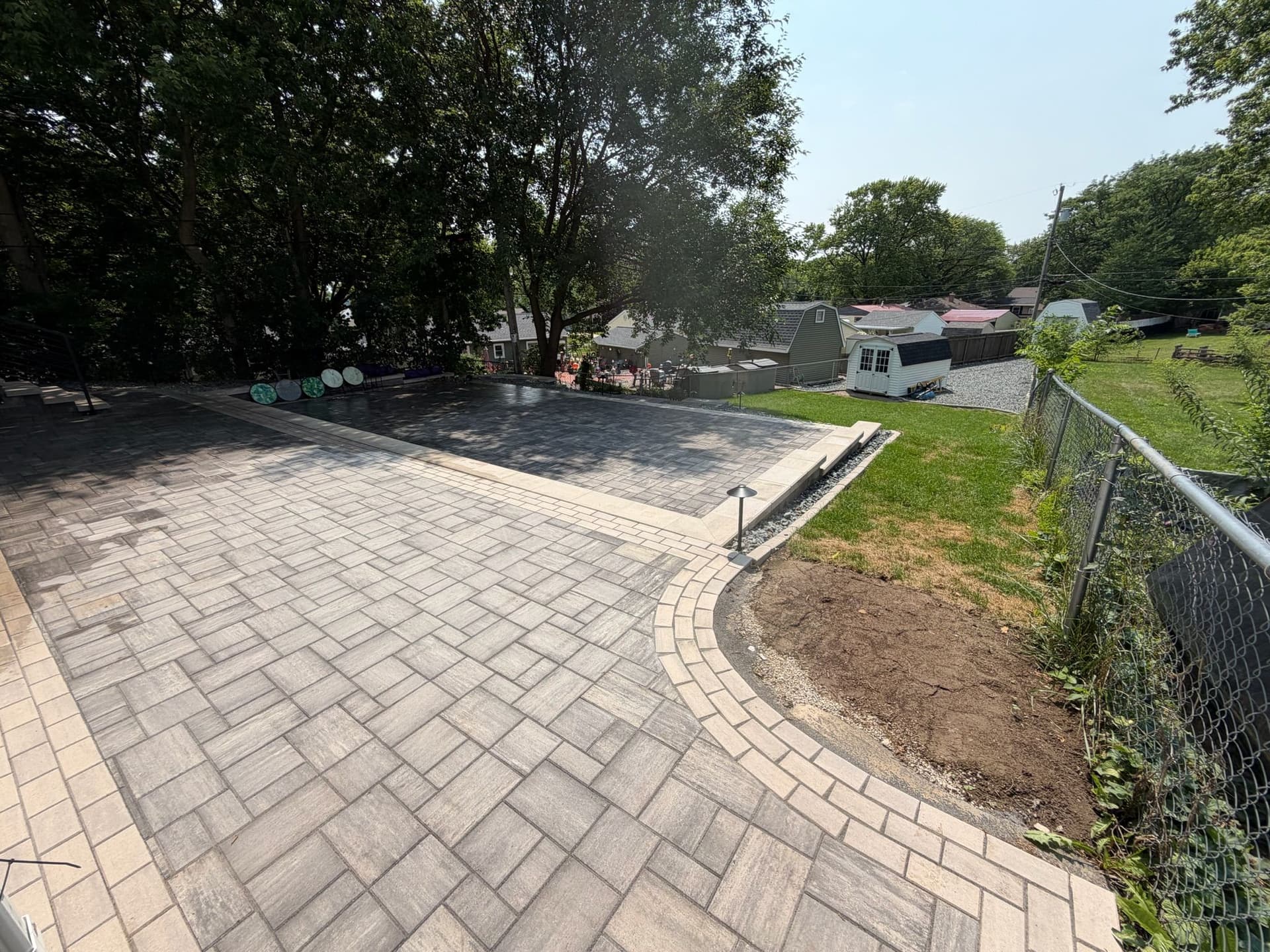 Gallery photos for Old Rotting Deck Out, Custom Paver Patio In Madison WI: Image #5